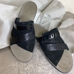 #17 Paul Green Bayside Slides Black Woman’s SZ 7